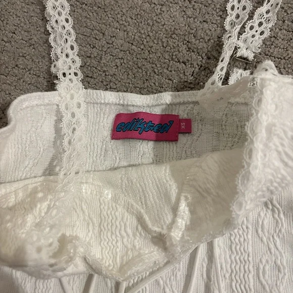 Elegant White Lace Women’s Top Edikted - Picture 3 of 3